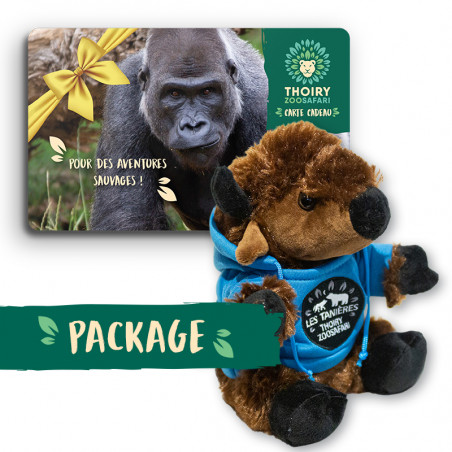 Carte Cadeau + Peluche Bison des Tanières